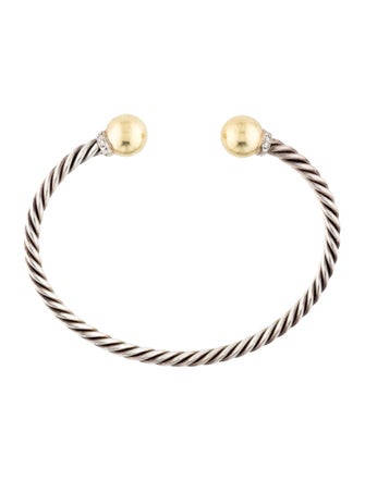 David Yurman Diamond Solari Cuff Bracelet
