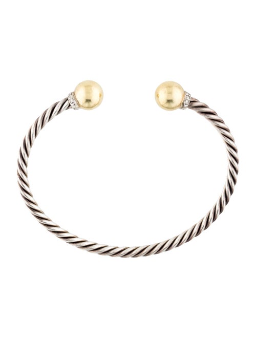 David Yurman Diamond Solari Cuff Bracelet
