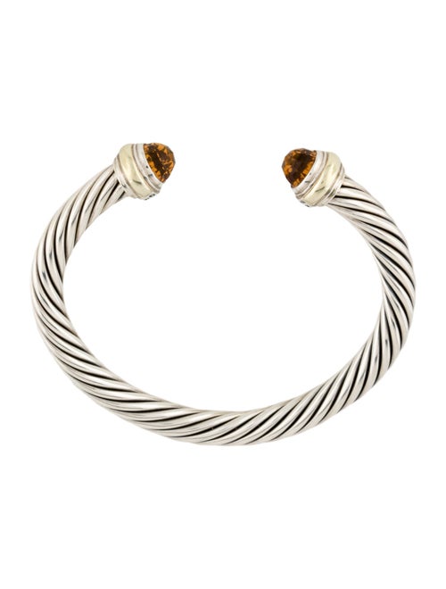 David Yurman Citrine Cable Classic Cuff Bracelet