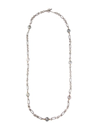 David Yurman Pearl Figaro Link Necklace