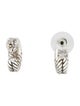 David Yurman Diamond Cable Link Huggie Earrings