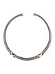 David Yurman Two-Tone Double X Cable Collar Necklace