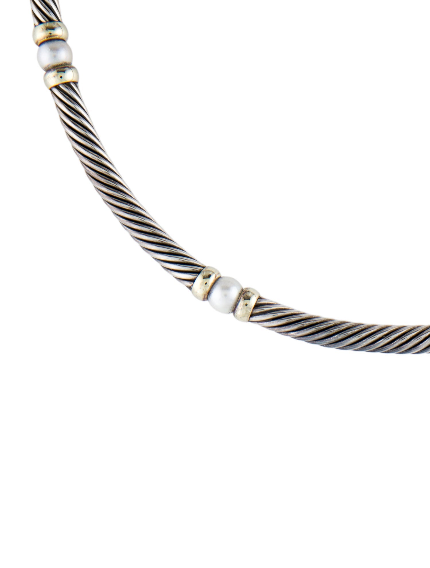 David Yurman Pearl Metro Collar Necklace
