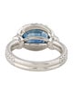 David Yurman Platinum Sapphire & Diamond Cocktail Ring