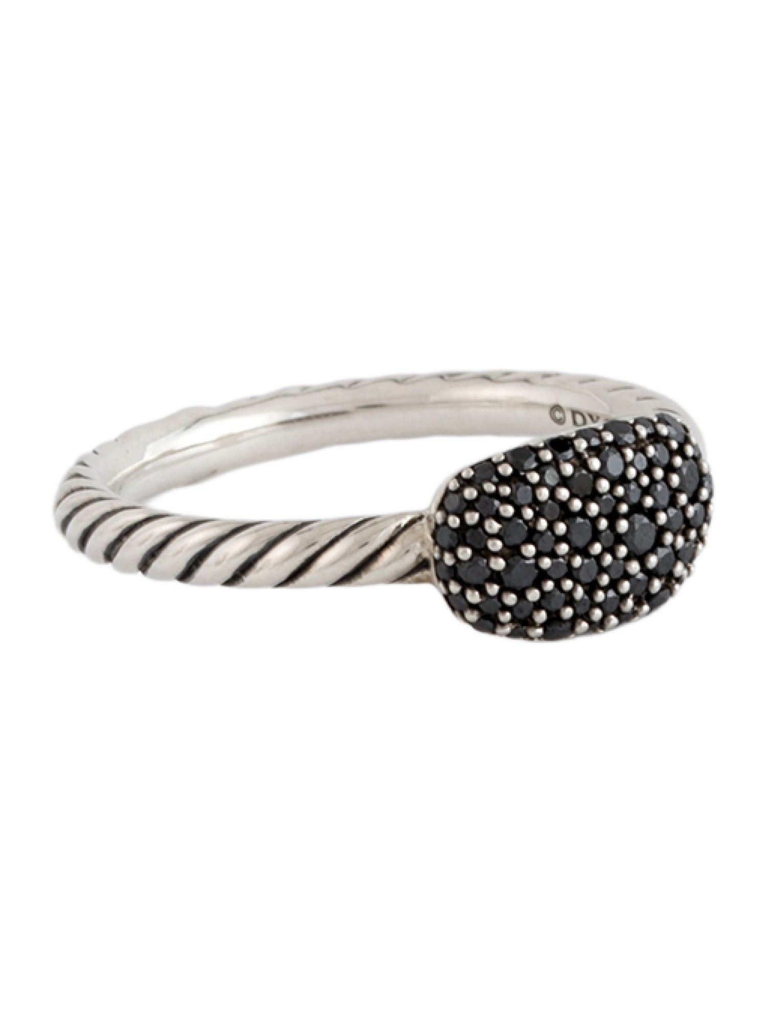 David Yurman Diamond Pavé Petite Cushion Cable Ring