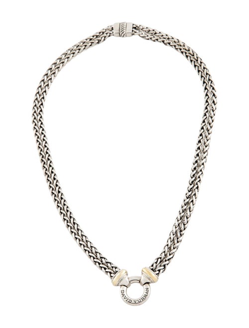 David Yurman Two-Tone Double Wheat Chain Necklace