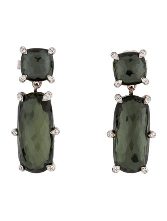 David Yurman Quart, Hematine & Diamond Chatelaine Drop Earrings