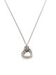 David Yurman Two-Tone Cable Heart Pendant Necklace