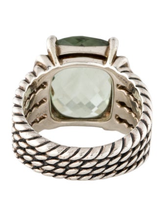 David Yurman Prasiolite & Diamond Wheaton Cocktail Ring