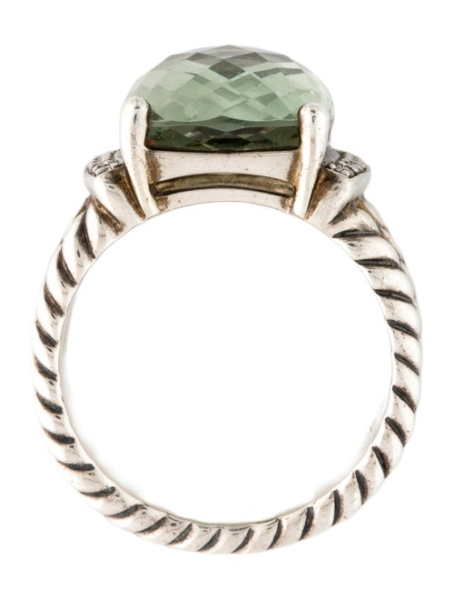 David Yurman Prasiolite & Diamond Wheaton Cocktail Ring