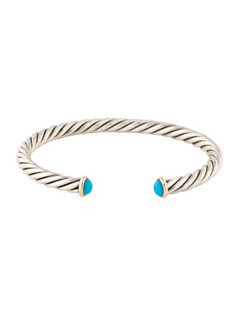 David Yurman Turquoise Cable Cuff