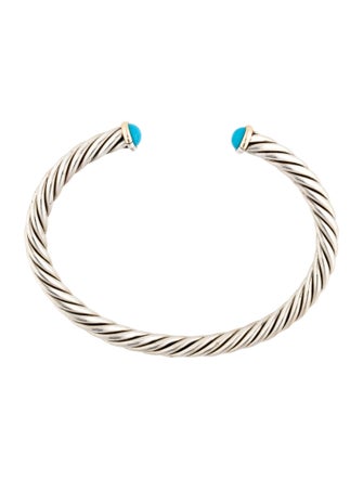 David Yurman Turquoise Cable Cuff