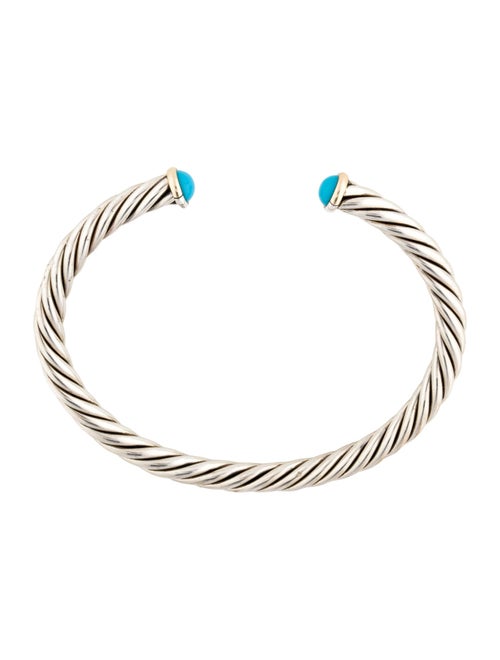 David Yurman Turquoise Cable Cuff