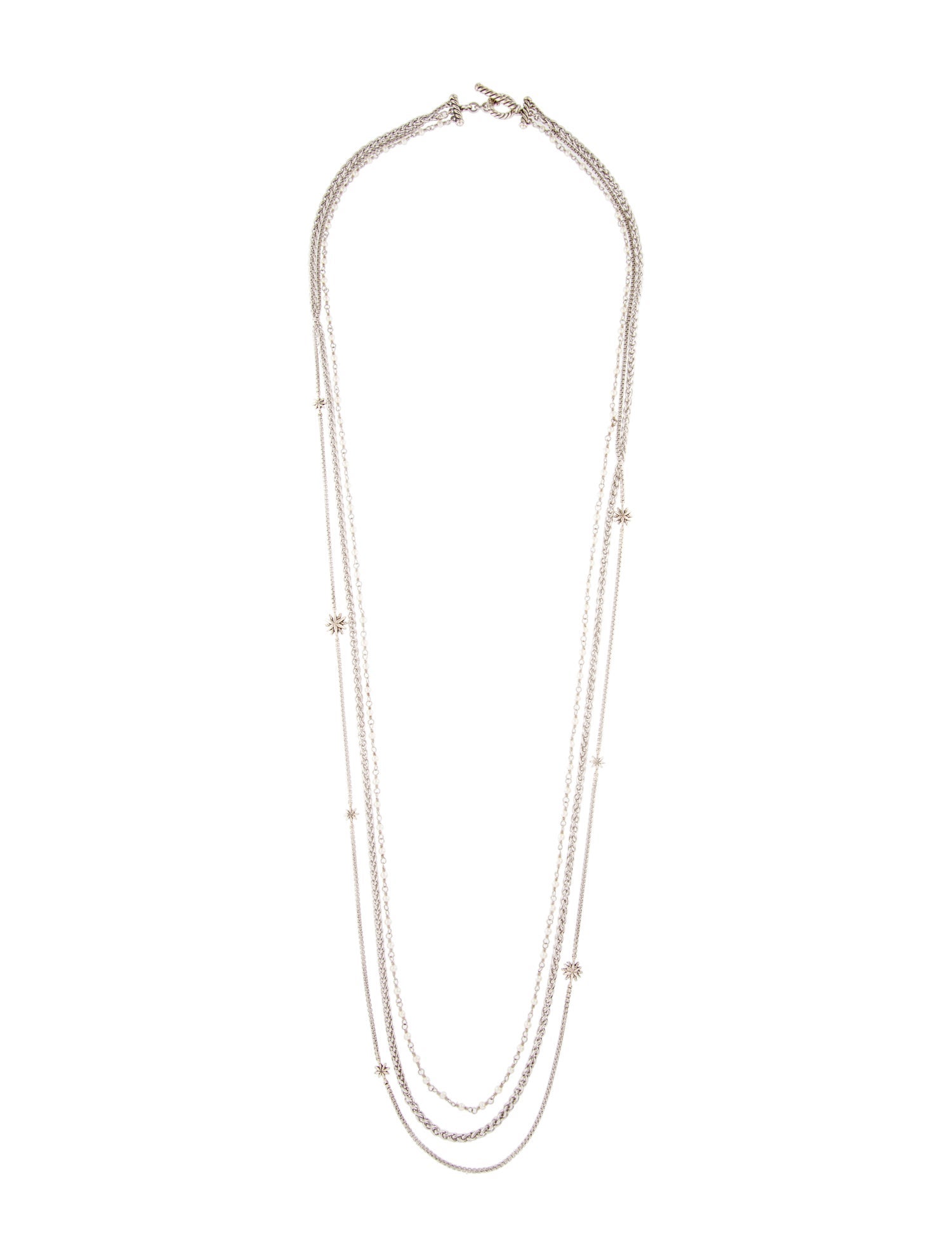 David Yurman Pearl Starburst Multistrand Necklace