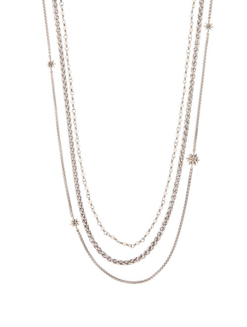 David Yurman Pearl Starburst Multistrand Necklace