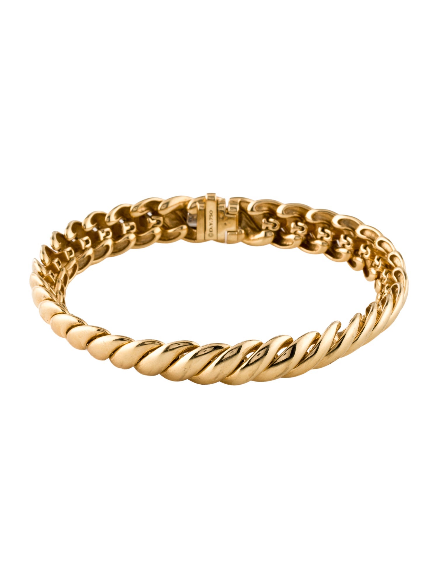 David Yurman 18K Sculpted Cable Bracelet