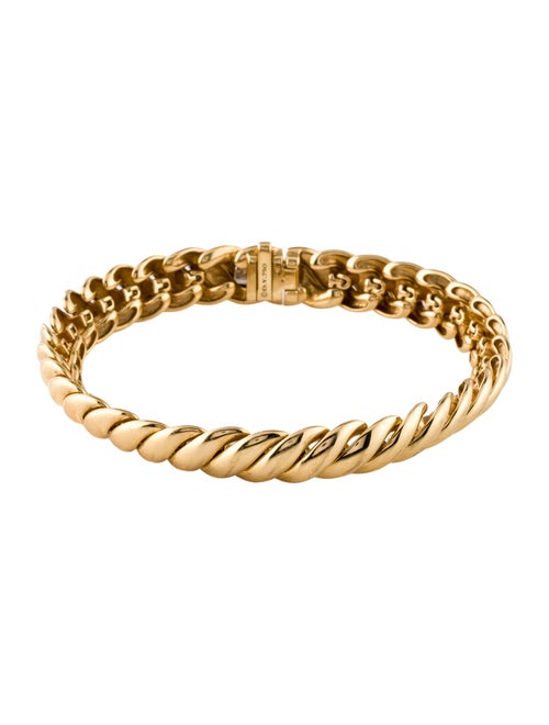 David Yurman 18K Sculpted Cable Bracelet
