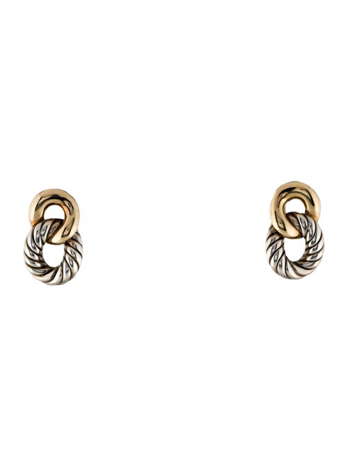 David Yurman Two-Tone Belmont Drop Earrings