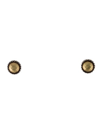 David Yurman Two-Tone Petite Chatelaine Stud Earrings