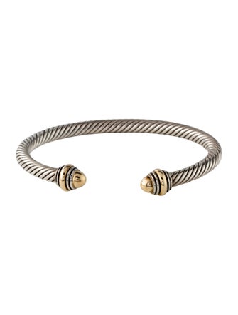 David Yurman Two-Tone Classic Cable Cuff Bracelet