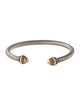 David Yurman Two-Tone Classic Cable Cuff Bracelet