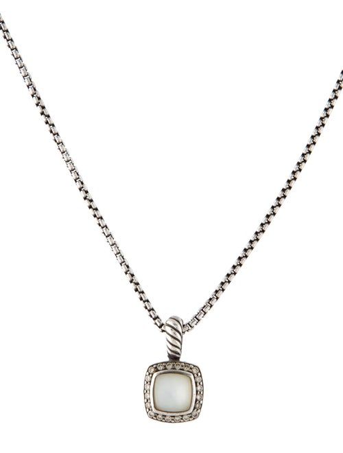 David Yurman Mother of Pearl & Diamond Petite Albion Pendant Necklace