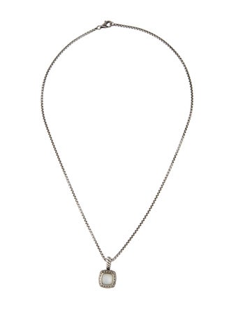 David Yurman Mother of Pearl & Diamond Petite Albion Pendant Necklace