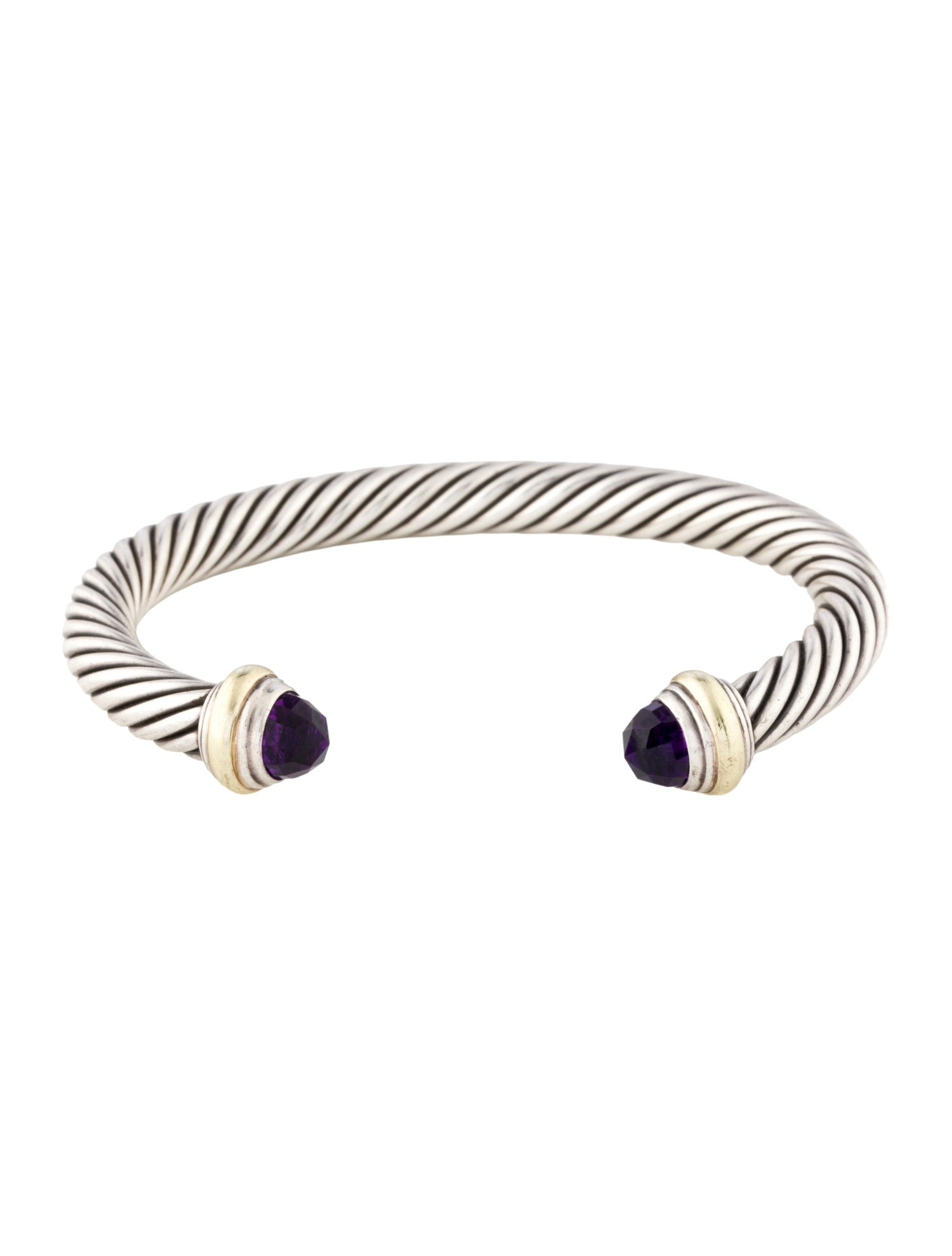 David Yurman Amethyst Cable Classic Cuff