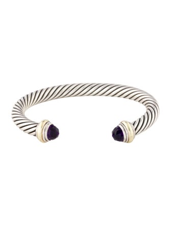 David Yurman Amethyst Cable Classic Cuff