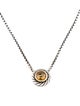 David Yurman Citrine Cookie Classic Pendant Necklace