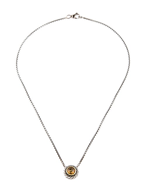 David Yurman Citrine Cookie Classic Pendant Necklace