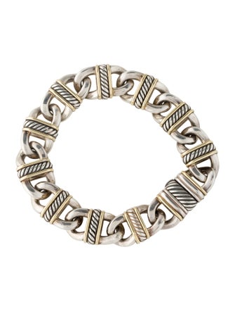 David Yurman Two-Tone Cable Link Bracelet