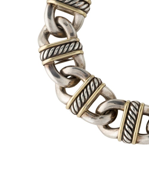 David Yurman Two-Tone Cable Link Bracelet