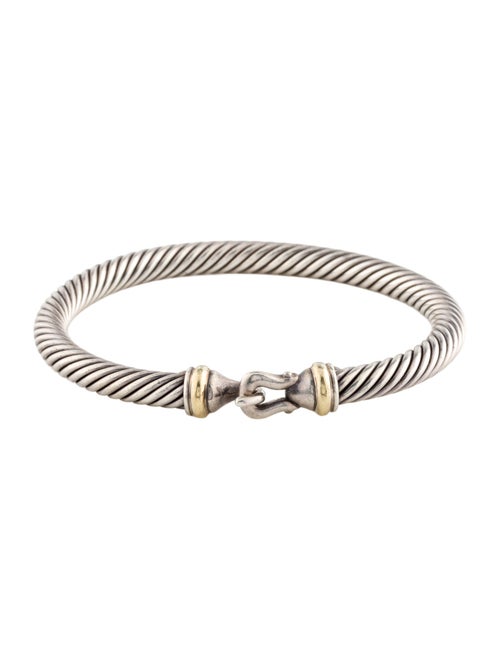 David Yurman Two-Tone Cable Buckle Bangle