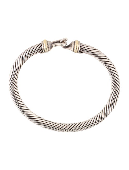 David Yurman Two-Tone Cable Buckle Bangle