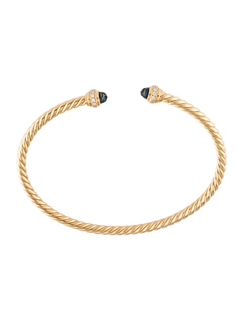 David Yurman Onyx & Diamond Classic Cablespira® Bracelet
