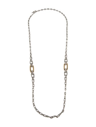 David Yurman Two-Tone Wellesley Link Necklace