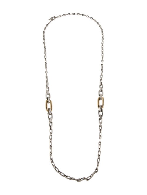 David Yurman Two-Tone Wellesley Link Necklace