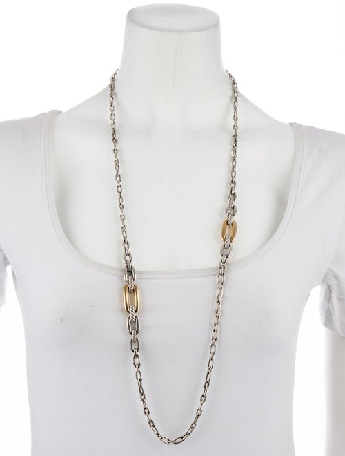 David Yurman Two-Tone Wellesley Link Necklace