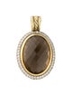 David Yurman 18K Smoky Quartz & Diamond Pendant