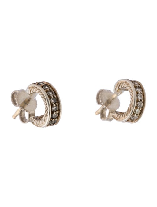 David Yurman Diamond Mini Huggie Earrings