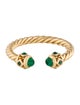 David Yurman 18K Emerald Renaissance Band