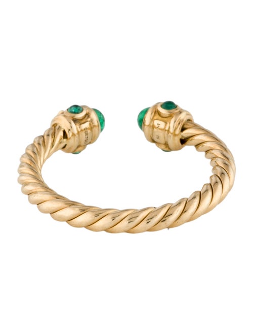 David Yurman 18K Emerald Renaissance Band