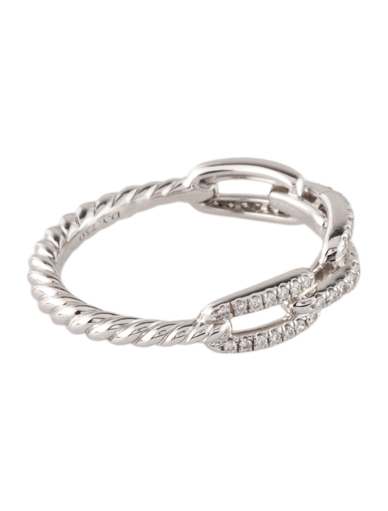David Yurman 18K Diamond Stax Band