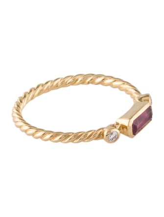 David Yurman 18K Tourmaline & Diamond Novella Ring