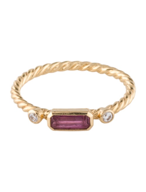 David Yurman 18K Tourmaline & Diamond Novella Ring