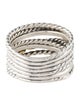 David Yurman Two-Tone Double X Crossover Ring