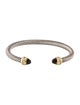 David Yurman Smoky Quartz & Diamond Classic Cable Cuff