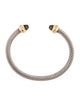 David Yurman Smoky Quartz & Diamond Classic Cable Cuff