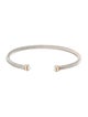 David Yurman Two-Tone Pearl Classic Cable Bracelet